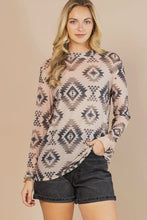 Load image into Gallery viewer, Gloria Semi Sheer Top