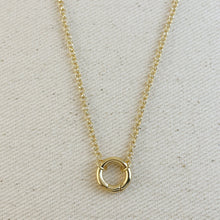 Load image into Gallery viewer, Rolo Chain Necklace Featuring Carabiner Clasp