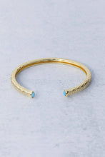 Load image into Gallery viewer, Bali Open Turquoise Bangle