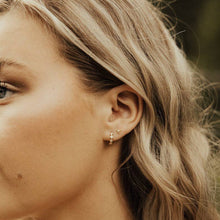 Load image into Gallery viewer, Alice Diamond Hoops in Gold