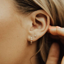 Load image into Gallery viewer, Alice Diamond Hoops in Gold