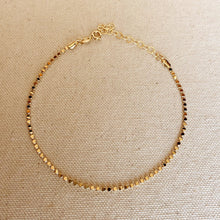 Load image into Gallery viewer, Flat Ball Chain Anklet - 18k Gold Filled
