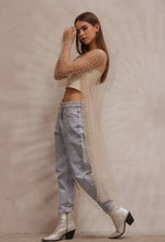 Load image into Gallery viewer, Ayla Embellished Mesh Cardigan