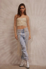 Load image into Gallery viewer, Ayla Embellished Mesh Cardigan