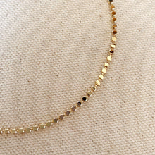 Load image into Gallery viewer, Flat Ball Chain Anklet - 18k Gold Filled