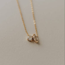 Load image into Gallery viewer, Sloane Two Stone Necklace in Gold