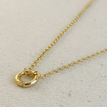 Load image into Gallery viewer, Rolo Chain Necklace Featuring Carabiner Clasp