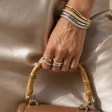 Load image into Gallery viewer, Wave Bangle in Gold