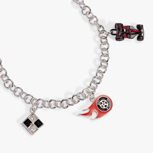 Load image into Gallery viewer, Hot Wheels™ Racecar Toggle Charm Bracelet: Silver