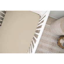 Load image into Gallery viewer, Bamboo Viscose Crib Sheet - Sand