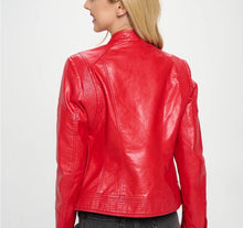 Load image into Gallery viewer, LA Coalition Vegan Leather Jacket Size Large
