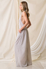 Load image into Gallery viewer, Striped Linen Jumpsuit

