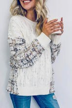 Load image into Gallery viewer, Greta Printed Back Oversized Sweater
