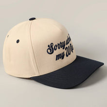 Load image into Gallery viewer, Sorry About My Husband Embroidery Two-Tone Canvas Hat
