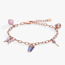 Load image into Gallery viewer, Wizard of Oz™ Good Witch Charm Bracelet: Rose Gold
