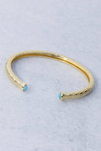 Load image into Gallery viewer, Bali Open Turquoise Bangle
