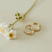 Load image into Gallery viewer, Alice Diamond Hoops in Gold
