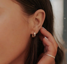 Load image into Gallery viewer, Tate Gold Hoops
