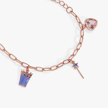 Load image into Gallery viewer, Wizard of Oz™ Good Witch Charm Bracelet: Rose Gold
