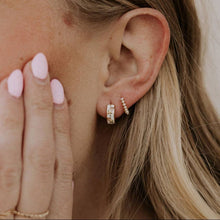 Load image into Gallery viewer, Eloise Tea Cup Hoops: Silver
