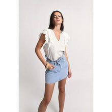 Load image into Gallery viewer, Paperwaist Denim Skirt - M
