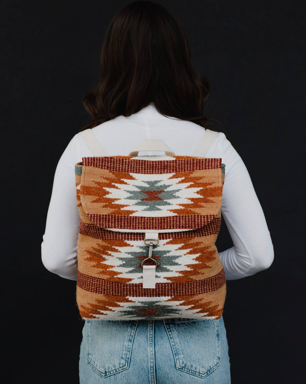 Rust Tribal Adjustable Backpack
