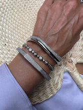 Load image into Gallery viewer, Wave Bangle in Silver
