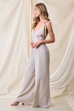 Load image into Gallery viewer, Striped Linen Jumpsuit
