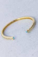 Load image into Gallery viewer, Bali Open Turquoise Bangle
