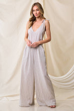 Load image into Gallery viewer, Striped Linen Jumpsuit
