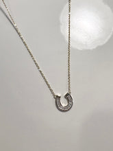 Load image into Gallery viewer, Off To The Races Horseshoe Necklace
