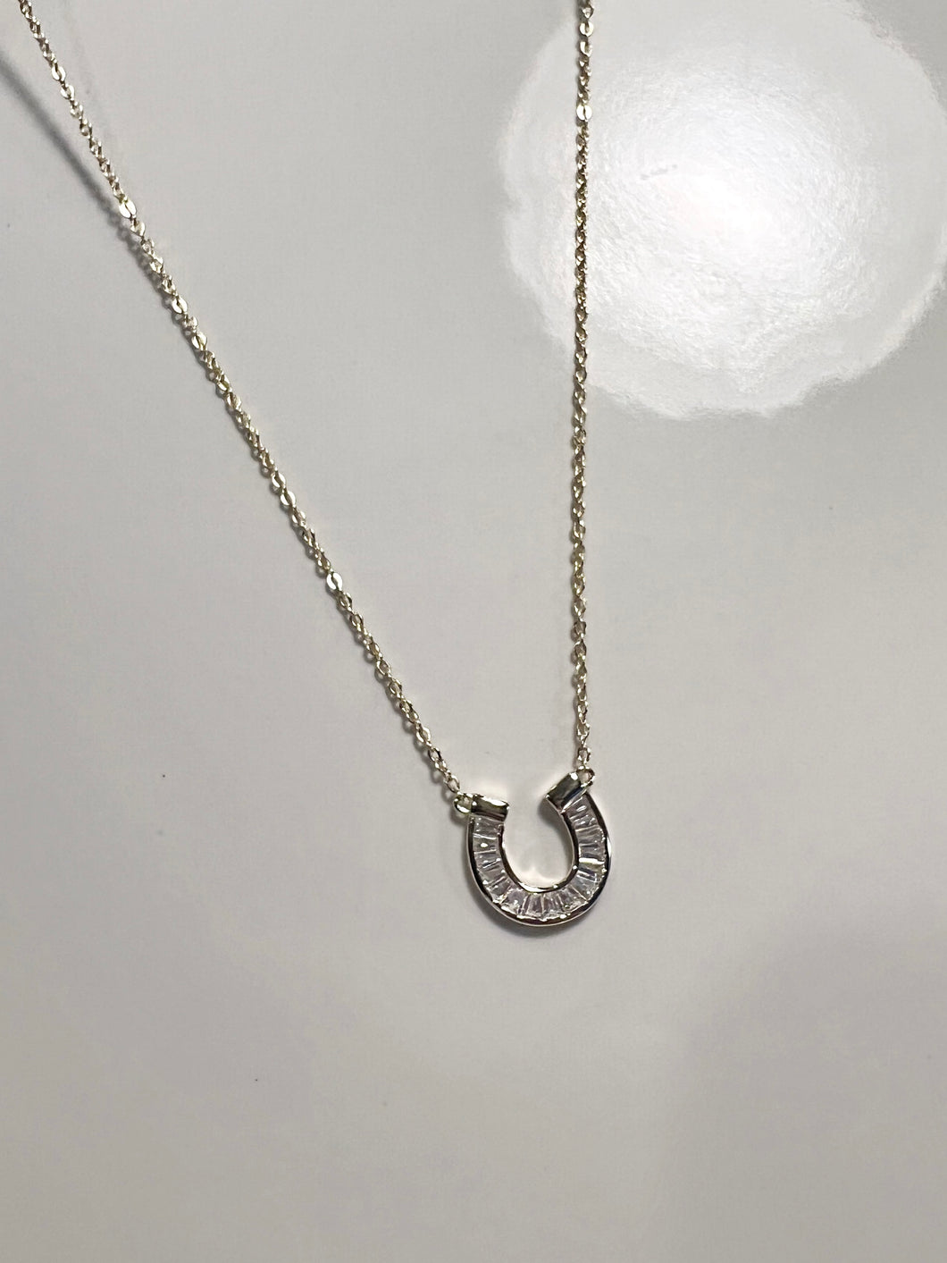 Off To The Races Horseshoe Necklace