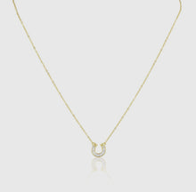 Load image into Gallery viewer, Off To The Races Horseshoe Necklace
