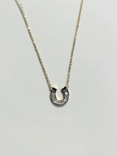 Load image into Gallery viewer, Off To The Races Horseshoe Necklace
