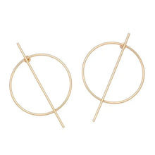 Load image into Gallery viewer, Alex Bar Earring - Silver or Gold
