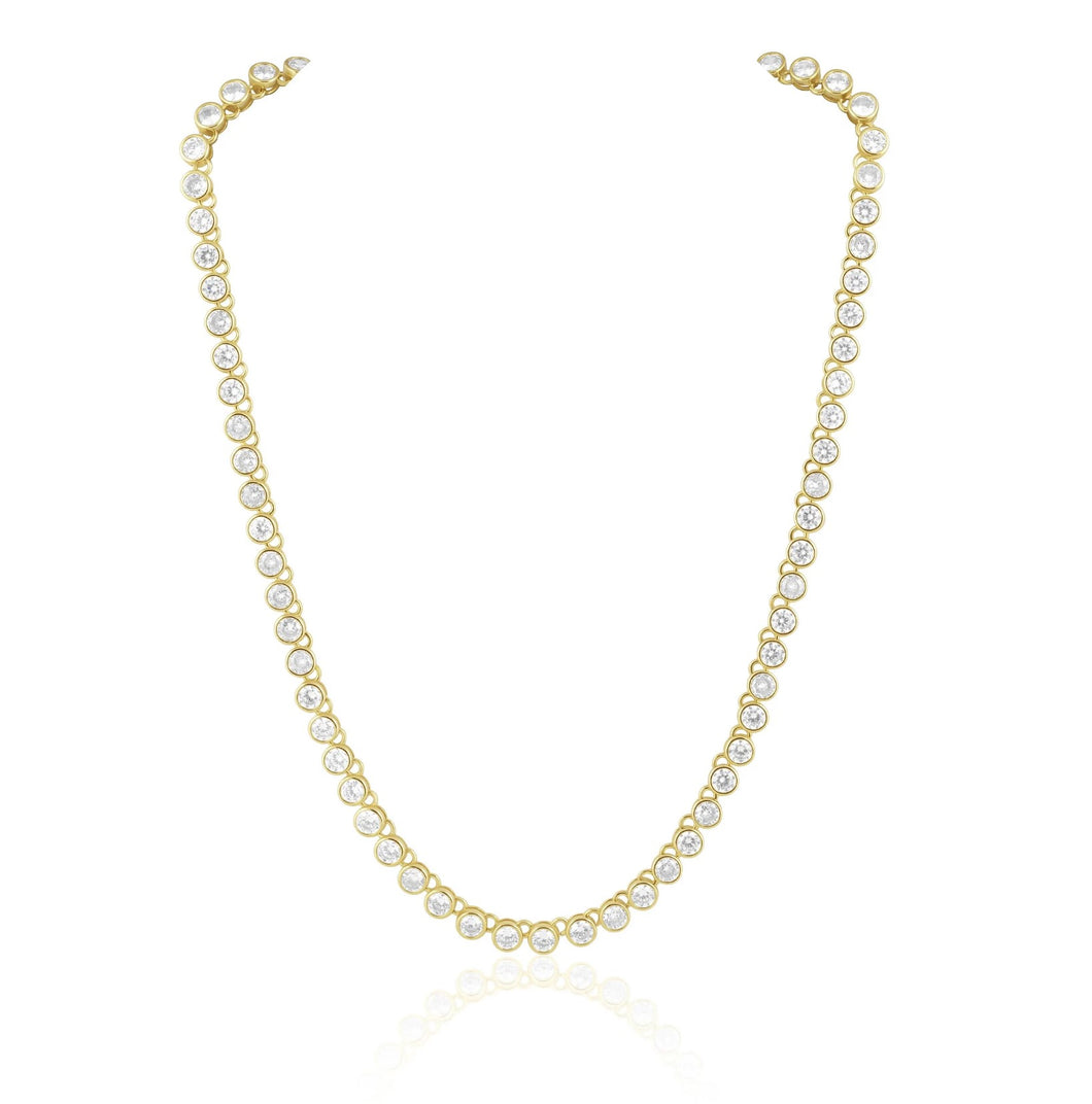 Chloe Bezel Tennis Necklace