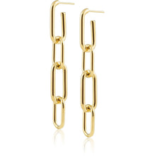 Load image into Gallery viewer, Carrie 2-in-1 Paperclip Link Earrings
