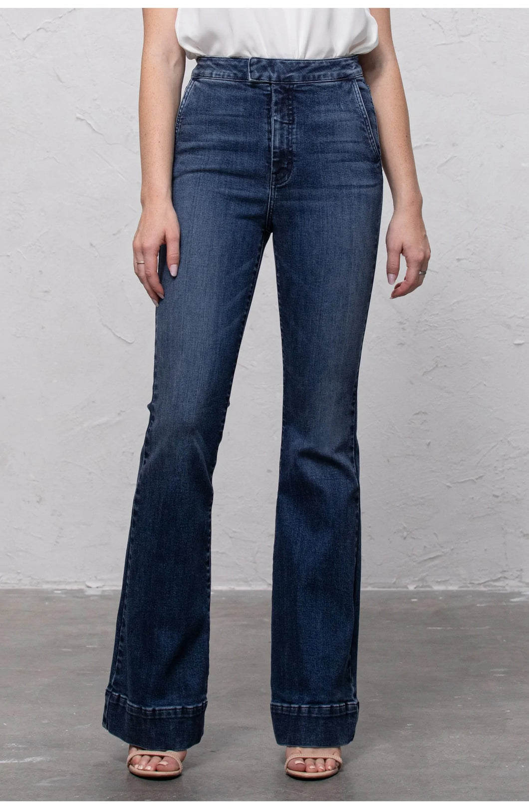 Happi Dark Wash High Rise Flare Jeans