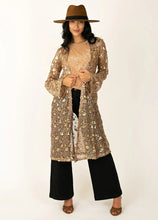 Load image into Gallery viewer, Luz Pecan Sequin Duster
