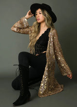 Load image into Gallery viewer, Luz Pecan Sequin Duster
