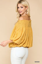 Load image into Gallery viewer, Maybel Off Shoulder Top with Balloon Sleeve

