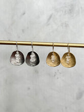 Load image into Gallery viewer, Herkimer Diamond Disc Earrings
