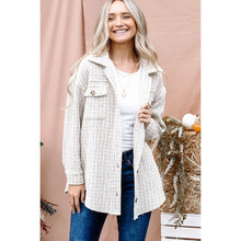 Load image into Gallery viewer, Tweed Button Down Shacket
