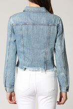 Load image into Gallery viewer, Kelso Distressed Fray Jacket
