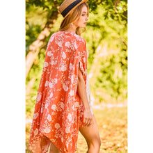 Load image into Gallery viewer, Ella Floral Print Sleeve Slit Kimono
