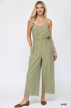 Load image into Gallery viewer, Ester Sleeveless Jumpsuit with Waist Tassel
