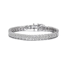 Load image into Gallery viewer, Aarow Head Pave Tennis Bracelet
