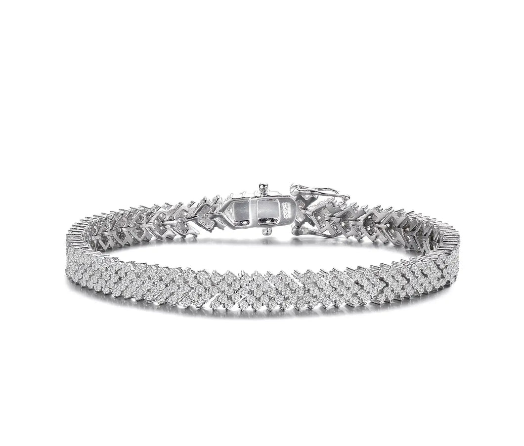 Aarow Head Pave Tennis Bracelet