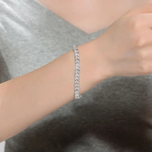 Load image into Gallery viewer, Aarow Head Pave Tennis Bracelet
