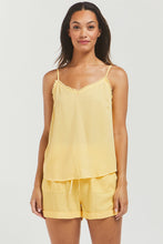 Load image into Gallery viewer, Victory Tencel Frayed Cami - Aspen Gold
